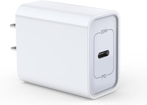 Fast USB C Wall Charger,20W PD Power Adapter Charging Block Compatible with iPhone 16 Pro Max Plus 15 14 13 12 11,SE/X/XS,iPad Pro,Samsung Galaxy ...