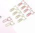 30pcs Kitten Shape Paper Clips with Clear Box, Rose Gold and Yellow Gold, Funny Cute Paperclips Bookmarks Planner Clips for Fun Office Supplies Sc...