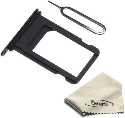Ewparts Sim Card Holder Slot Replacement Part for iPhone 8 Plus Sim Card Tray (Black)...