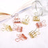 OWNDAY Binder Clips Eight Gold and Rose Gold Mason Jar...