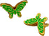 2PCS OEAYA Metal Butterfly Binder Clips 2Inch Zinc Alloy Paper Clamps Clips Large Binder Clips for Office Supplies (Green)...