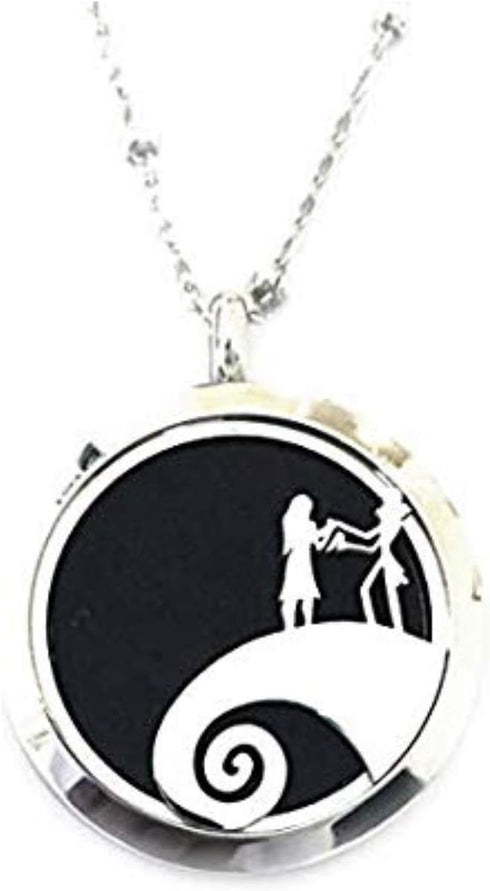 FIKA The Nightmare Before Christmas Jack Skellington Car Air Freshener Diffuser Vent Clip Or Necklace Locket Aromatherapy Essential Oil Great for ...