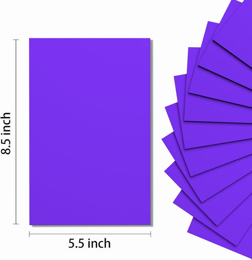 Do²ping Purple Foam Sheets Crafts, 8.5x5.5 Inch Eva Craft Foam Paper for Crafts Project Classroom Scrapbook DIY Cosplay (Purple-10 Sheets)...