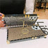 for iPhone 12 Pro Max 6.7" Bling Case Luxury Box Trunk Design Glitter Cute Gold Corner Soft TPU Cover with Ring Kickstand Holder Phone Skin,Gray...