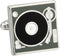 Dj Stereo Vinyl Retro Lp Record Player Deck Cufflinks...