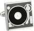 Dj Stereo Vinyl Retro Lp Record Player Deck Cufflinks...