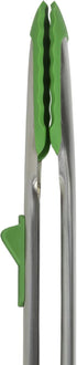 Tovolo Tip Top Tongs, Easy-Grip Kitchen Tongs for Cooking With Silicone Tips, Easy Locking Mechanism, Cooking Utensil With Resting Foot, Heat-Resi...