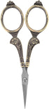 Scissors,Mini Vintage Stainless Steel Sewing Scissors Classical Cutting Embroidery Crafts Tool(Figure 8 cut bronze)...
