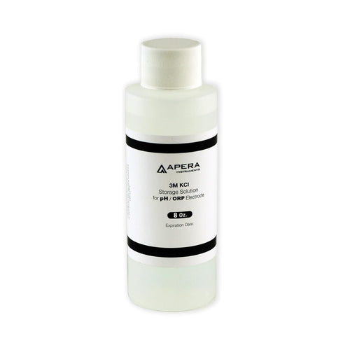 Apera Instruments 3M KCL Storage Soaking Solution (8 oz.) for pH and ORP Electrodes...