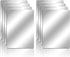 Marsui 8 Pieces Shatter Proof Plastic Mirror Craft 4 x 6 Inch Small Mirror Tiles Bulk with Soft Round Corners Double Sided Protective Film Reflect...