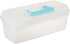 ArtBin 6937AG Essentials Lift-Out Tray Box, Portable Art & Craft Organizer with Handle and Tray, Clear/Aqua...