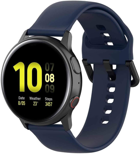 KOMI Compatible for Active 2 Watch 44mm 40mm/Galaxy Watch 4 Classic 46mm 42mm Band,20mm Soft Silicone Replacement Strap for Galaxy Watch Band 6 5 ...
