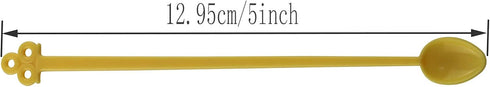 60PCS Candy Color Plastic Mini Coffee Tea Beverage Blender Plastic Disposable Coffee Tea Beverage Stirrers Spoon Sticks Adjusting Sauce Disposable...