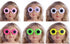 18in Doll Sunglasses, Baby Doll Accessories Floral Glasses Christmas Birthday Gift for Little Girls 6 Colors...