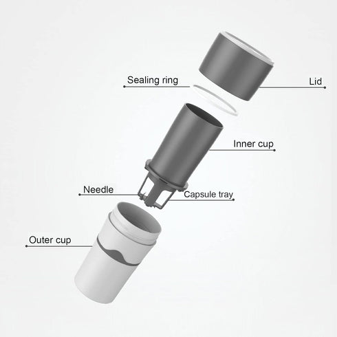 Portable Coffee Maker,K Cup Coffee Machine, Single Serve Drip Coffee Maker,360 Degree Side Leakage Prevention, Manual Drip Coffee Maker for Travel...