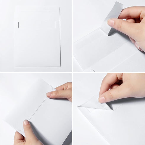 50 Pack Colorful 6 x 6 Envelopes Square Envelopes Self Seal for Wedding, Party Invitations, Greeting Cards, Announcements, Photos, CD/DVD Sleeves ...