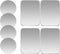 SALEX Replacement Metal Plates Set 8 Pack for Magnetic Car Phone Holders, Wall, Air Vent Mounts, Cases, Magnets. Kit of 4 Silver Round and 4 Recta...