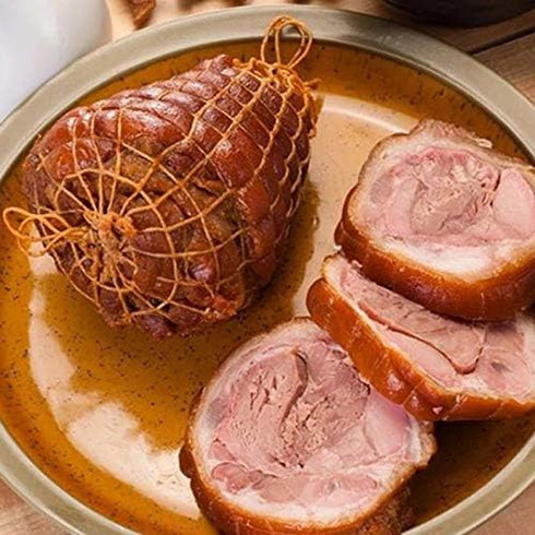 5m Cotton Meat Netting Elastic Smoked Meat Poultry Ham Netting Meat Butcher Twine Net Roll Wrapping Net Meat Tying Roll for Meat Cooking Meat Saus...