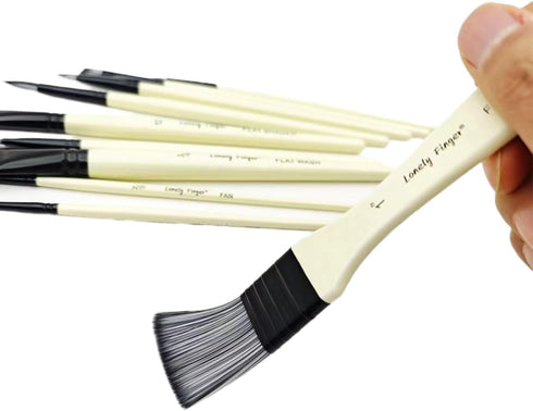 12pcs Artist Paint Brush Set with Carrying Case Premium Nylon Hair Brushes for Watercolor, Acrylic, Oil and Gouache Painting...