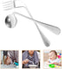 Utensils Angled Fork Spoon Adaptive Utensils Set Self Eating Utensils Curved Cutlery Utensil Assist Tableware for Adults Elderly Patient (Right-Ha...