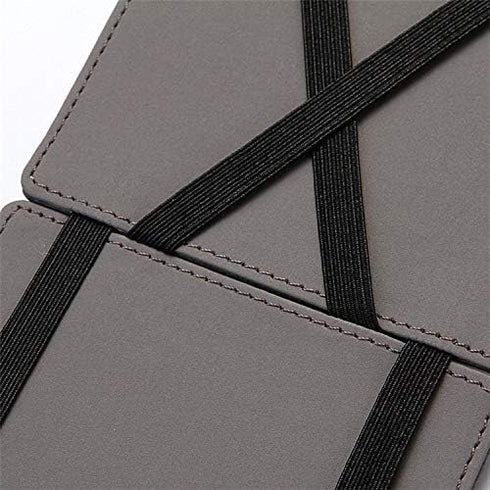 Fida&Moon ultra-thin minimalist men's magic wallet men's PU leather zipper coin purse bag plastic credit card bank card holder...