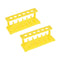 uxcell Test Tube Holder Rack 6 Wells 6 Pins for 18-21mm Tubes Yellow 2Pcs...