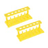 uxcell Test Tube Holder Rack 6 Wells 6 Pins for 18-21mm Tubes Yellow 2Pcs...