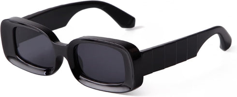 JUDOO Trendy Rectangle Sunglasses for Women Men Retro 90s Y2K Glasses Thick Square Blue Pink Frames...