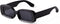 JUDOO Trendy Rectangle Sunglasses for Women Men Retro 90s Y2K Glasses Thick Square Blue Pink Frames...