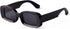 JUDOO Trendy Rectangle Sunglasses for Women Men Retro 90s Y2K Glasses Thick Square Blue Pink Frames...