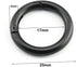 6PCS Alloy O Ring Buckle High-Grade Ornament Hardware Electrophoretic Spring Snap 25mm Black...