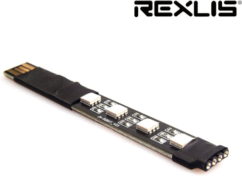 REXUS 5V USB LED RGB Bluetooth Remote Controller 4 Pin Male Connector Onboard 4 LED Lights for TV Backlight Light Strip LED RGB Dimmer Home Colorf...