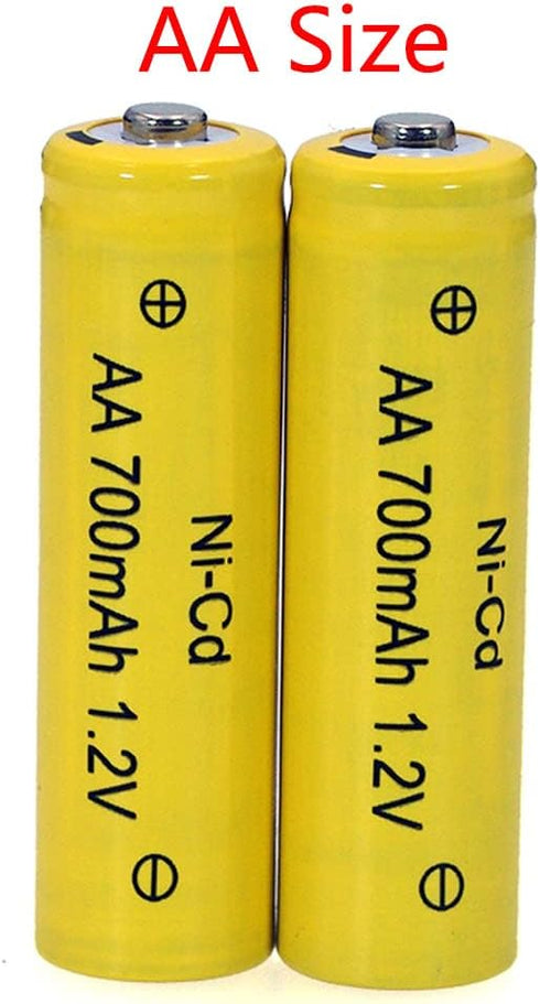 12 Packs AA Garden Ni-cd Batteries 1.2V AA 700mAh Ni-Cd Rechargable Battery for Solar Lights,lawn Landscape lighting?AA Size?...