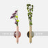 Wall-Mounted Flower Tube for Flower Display, Wall Metal Vase Decoration Holder(Adhesive Material Included) (Gold)...
