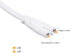 MECCANIXITY T5 T8 LED Tube Power Extension Cable with On/Off Switch, 2 Pin 5M Length Wire White for LED Integrated Light Tube Fixture...