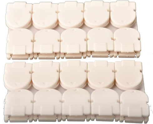 Mike Panel Cubicle Clip for Fabric Panels, Standard Size, 40-Sheet Capacity, Pack of 20, White...