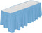 DecorRack Table Skirt, 29 in x 14 ft -BPA Free- Plastic Tableskirt, Disposable, Reusable, Rectangular Tablecloth Skirt, Light Blue (1 Pack)...