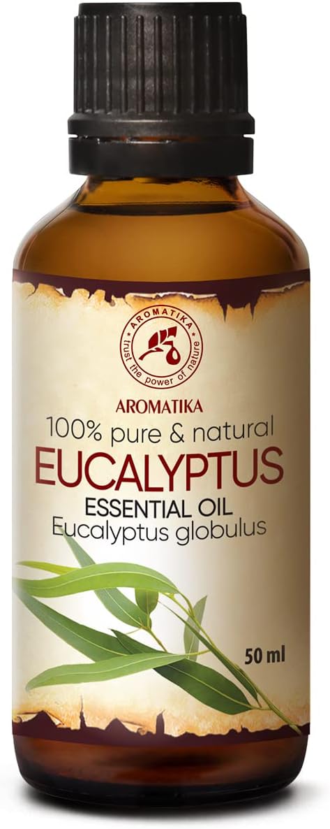 Eucalyptus Essential Oil 1.7 Fl Oz - Eucalyptus Globulus - 100% Pure Eucalyptus EO for Freshen Rooms - Home Fragrances - Aromatherapy - Diffuser -...