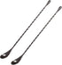 12 Inches Mixing Spoon Stainless Steel, Spiral Pattern Bar Spoon for Cocktail Shaker Tall Cups...
