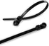 HS Plastic Ties with Screw Holes (100 Pack) 7.5 Inch Mount Head Electrical Zip Ties 50 LBS,UV Black...