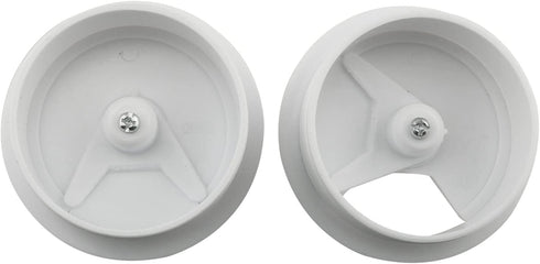 2PCS 60mm Desk Wire Cord Cable Grommets Hole Cover for Office PC Desk Cable Cord Organizer Plastic Cover, White...