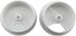 2PCS 60mm Desk Wire Cord Cable Grommets Hole Cover for Office PC Desk Cable Cord Organizer Plastic Cover, White...