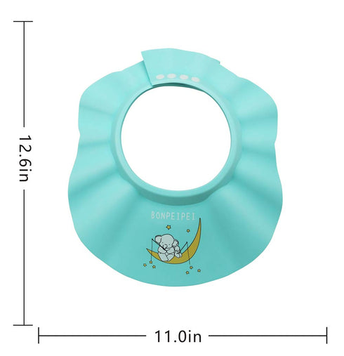 Baby Shower Shampoo Cap 2Pcs Adjustable Safety Eva Bath Visor Accessories Waterproof Soft Hair Washing Guard Bathing Hat for Girls, Boys, Infants,...
