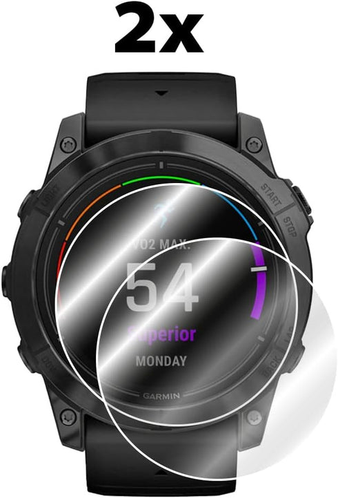 IPG for Garmin epix™ Pro (Gen 2) Standard - Sapphire SmartWatch Hydrogel Screen Protector (2 Units) Invisible HD Clear Film Anti Scratch Guard-Smo...