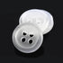 dophee 100pcs Plastic White Buttons for Crafts, 4 Holes Round Clear Sewing Buttons for Clothing Shirt Jeans Clothes DIY and Holiday Decoration - 1...