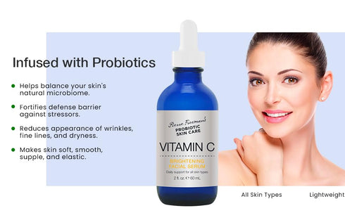 Pierre Freeman's Probiotic Skin Care Vitamin C Brightening Facial Serum (2 Oz)...