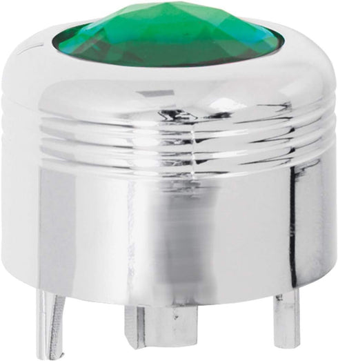 GG Grand General 69043 Chrome Plastic A/C Knob with Green Jewel for Peterbilt...