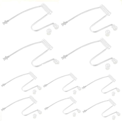 Replacement Acoustic Coil Tube for Motorola Baofeng Kenwood Walkie Talkie Radio Earpieces and Two Way Radios Headset (10 Packs)...