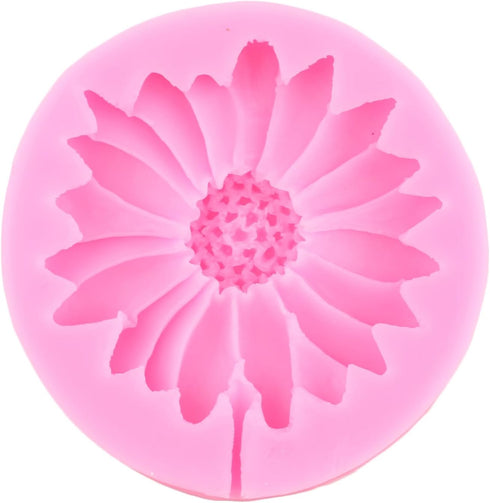 Sunflower Silicone Molds Sunflower Lollipop Candy Fondant Molds For Cake Decorating Cupcake Topper Chocolate Gum Paste Polymer Clay...