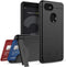 Teelevo Wallet Case for Google Pixel 3, Dual Layer Case with Card Slot Holder and Integrated Kickstand for Google Pixel 3 - Black...